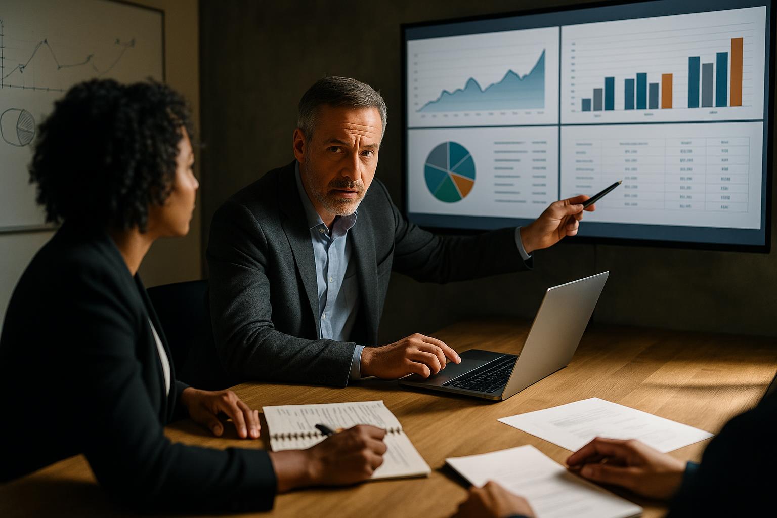 Premium leadership credibility visual supporting founder-led trust, discipline, and accessible strategic guidance.